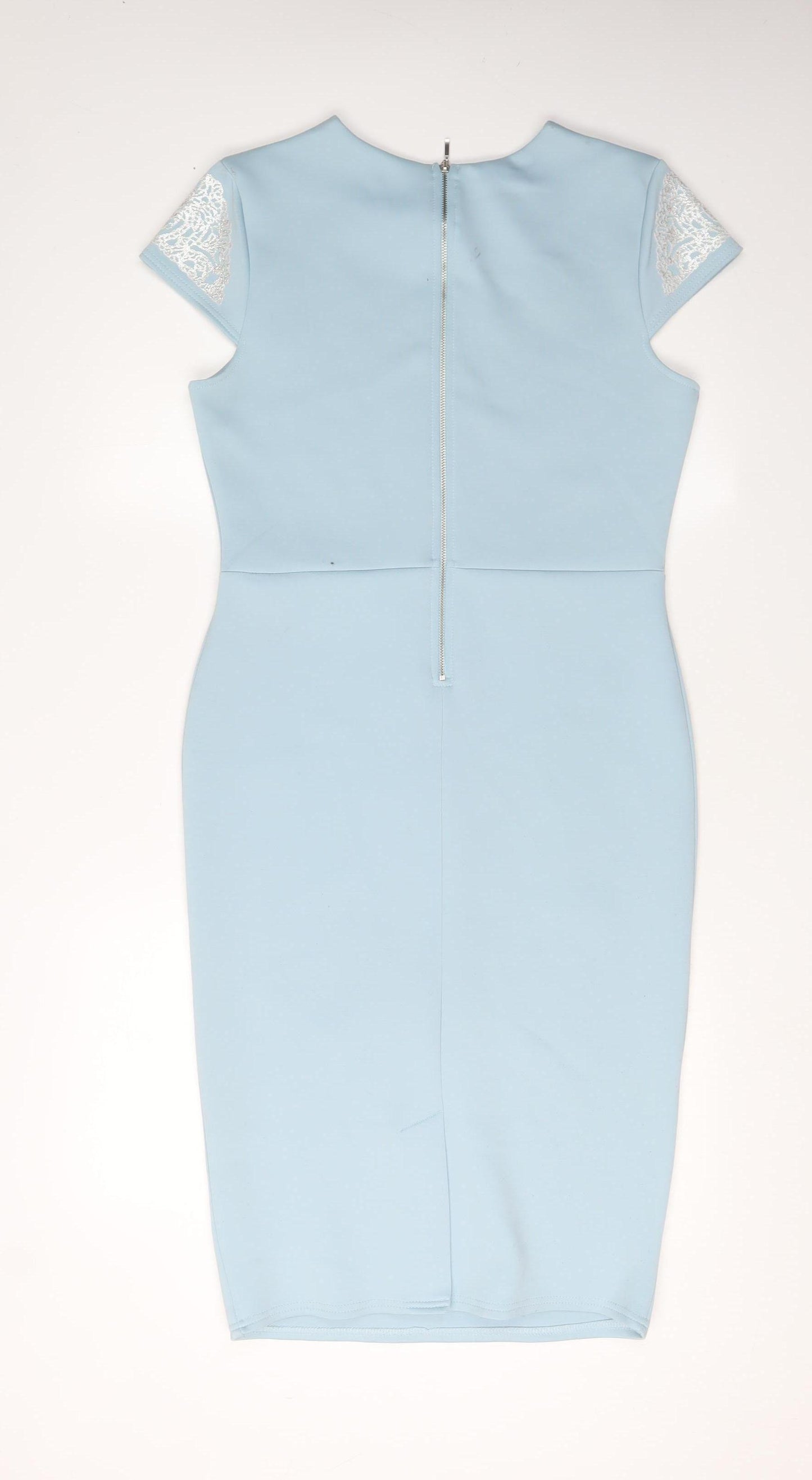 River Island Women's Blue Bodycon Dress Size 14