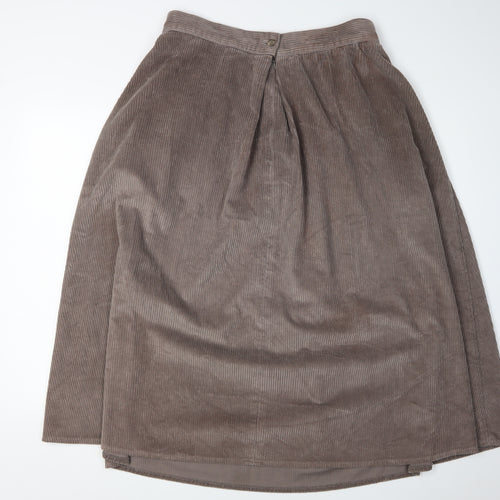 St Michael Women's Beige Pleated Skirt Size 16