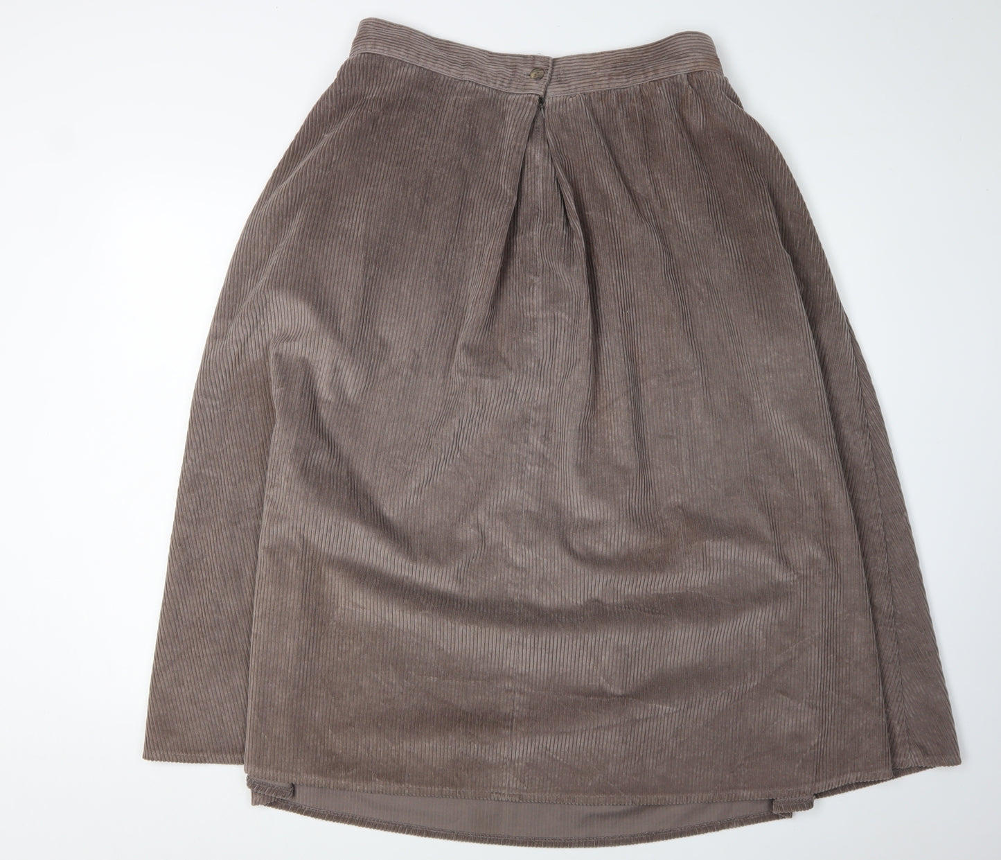 St Michael Women's Beige Pleated Skirt Size 16