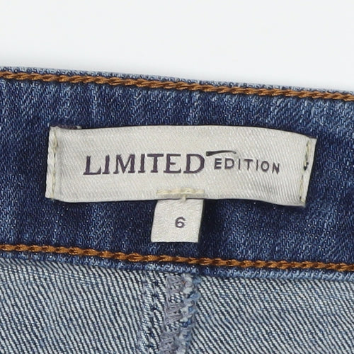 Marks and Spencer Women's Blue Denim Midi Skirt Size 6