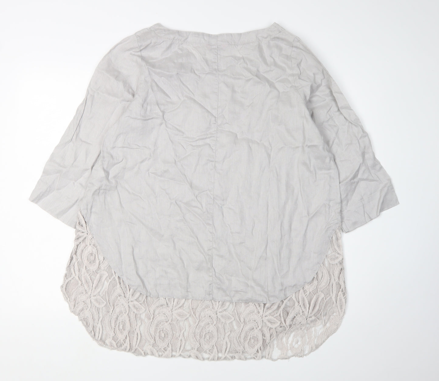 Phase Eight Grey Women's Tunic Blouse Size 12