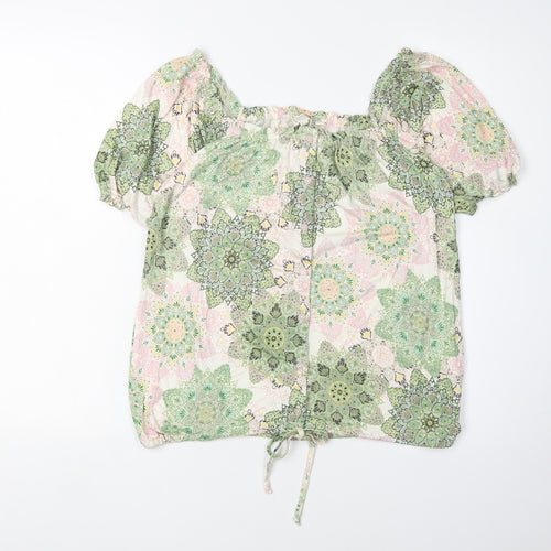 FatFace Women's Multicoloured Blouse, UK 8, Viscose Blend, Floral