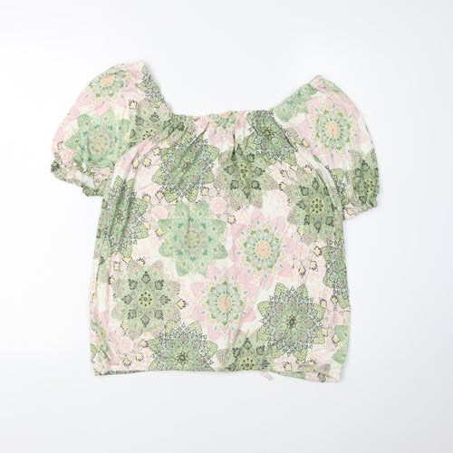 FatFace Women's Multicoloured Blouse, UK 8, Viscose Blend, Floral
