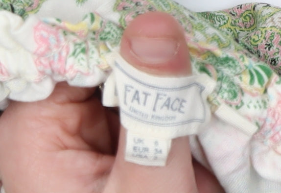 FatFace Women's Multicoloured Blouse, UK 8, Viscose Blend, Floral