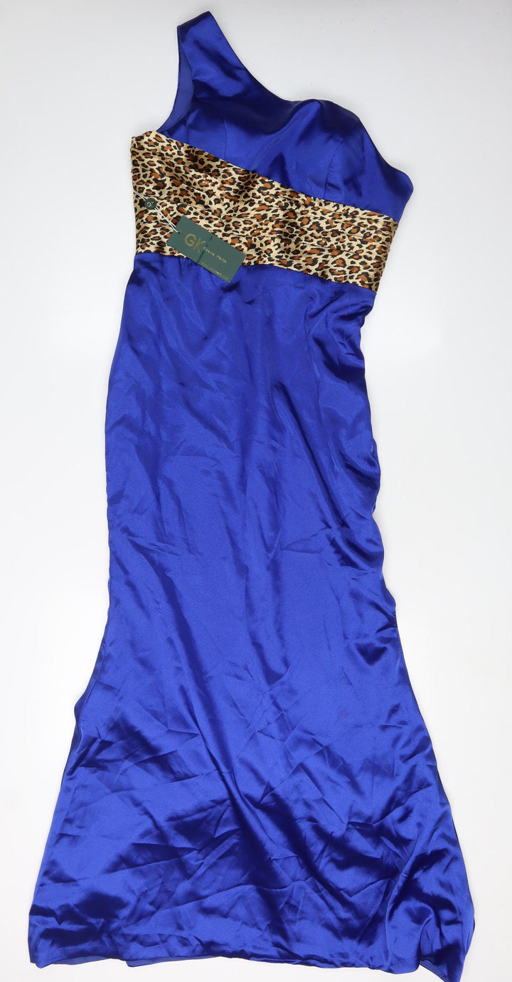 Grace Karin Women's Blue One-Shoulder Mermaid Dress