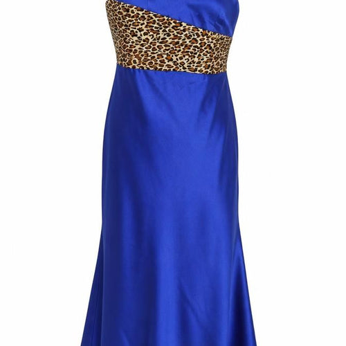 Grace Karin Women's Blue One-Shoulder Mermaid Dress