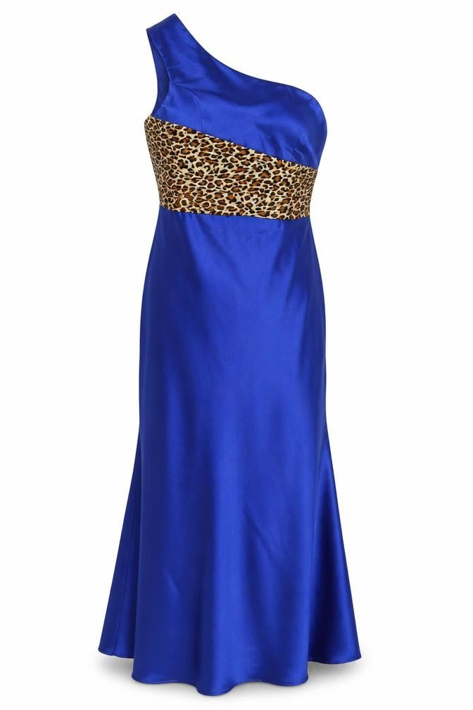 Grace Karin Women's Blue One-Shoulder Mermaid Dress