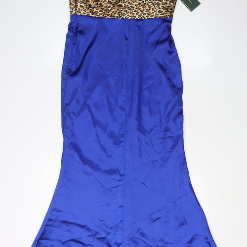 Grace Karin Women's Blue One-Shoulder Mermaid Dress