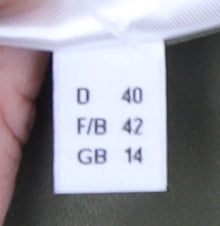 Madeleine Women's Green Silk Blouse Size 14