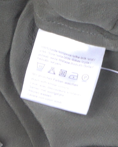 Madeleine Women's Green Silk Blouse Size 14