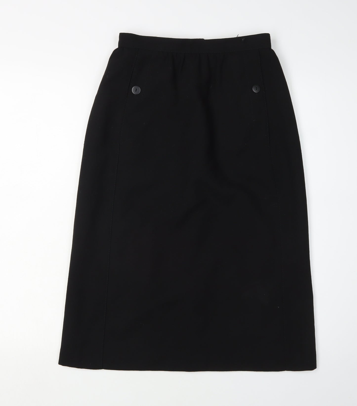 St Michael Women's Black Midi Pencil Skirt Size 10