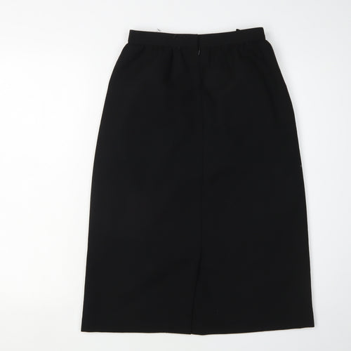 St Michael Women's Black Midi Pencil Skirt Size 10