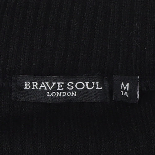 Brave Soul Women's Black Medium Pencil Skirt