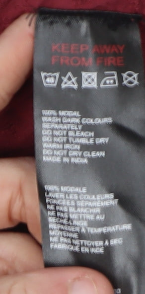 Urban Outfitters Women's Red Cropped Blouse, S