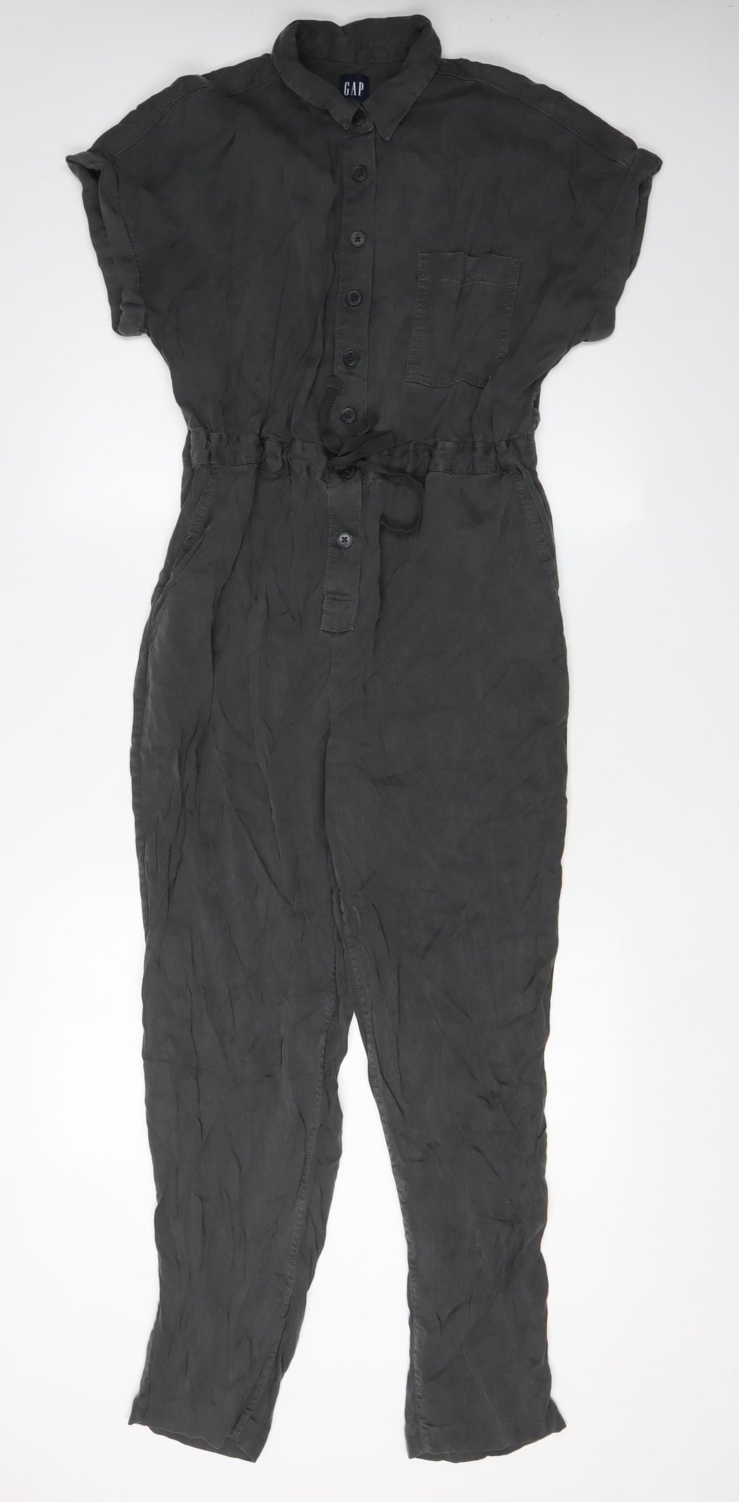 GAP Women's Grey Jumpsuit Size 12 Short Sleeve