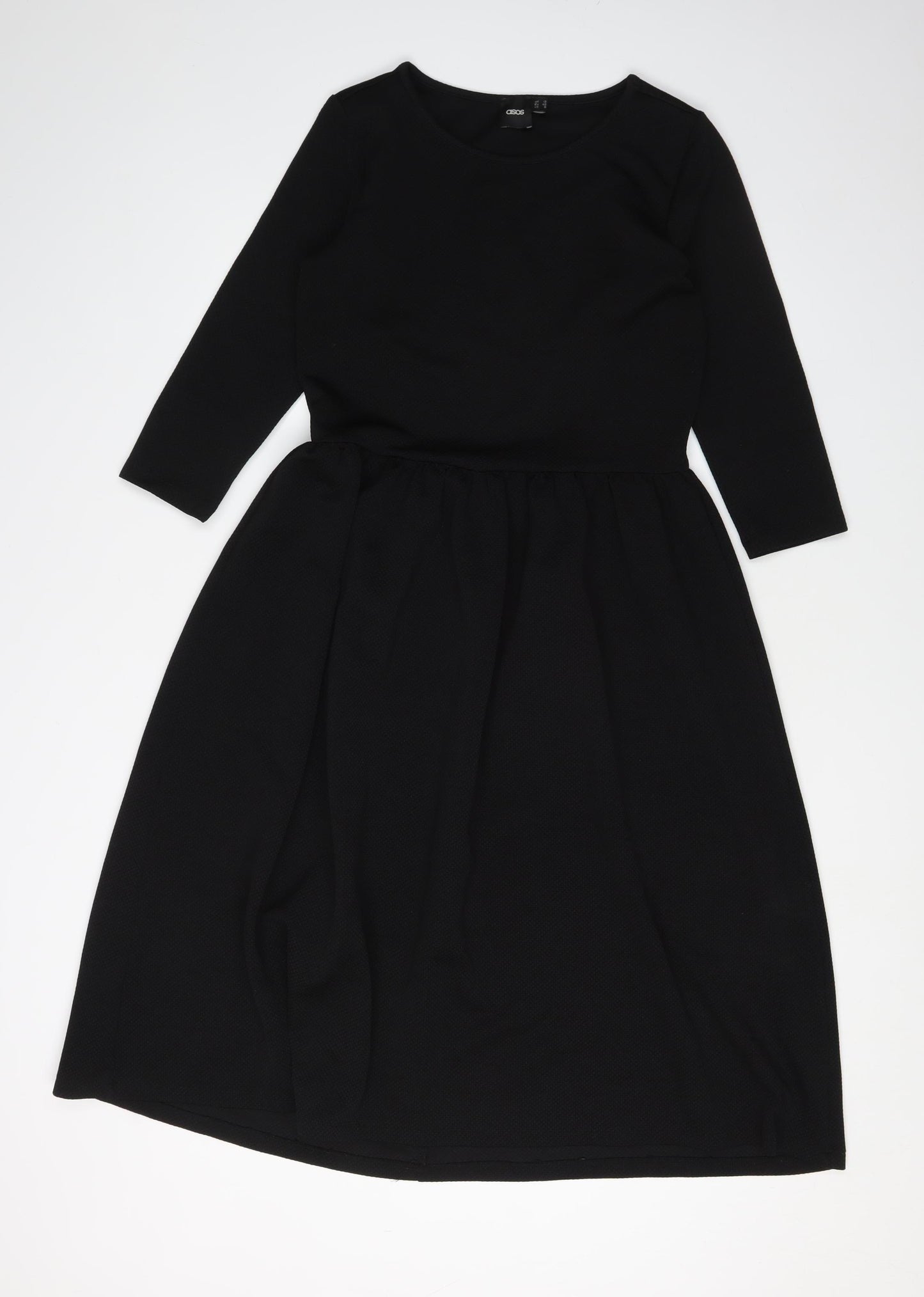 ASOS Women's Black Fit & Flare Dress Size 12