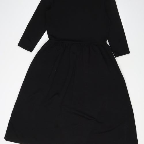 ASOS Women's Black Fit & Flare Dress Size 12