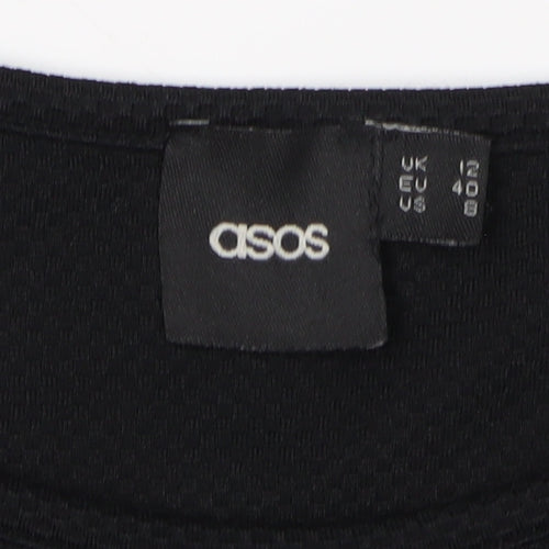 ASOS Women's Black Fit & Flare Dress Size 12
