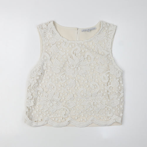 Millie Mackintosh Women's Ivory Camisole Blouse Size 12