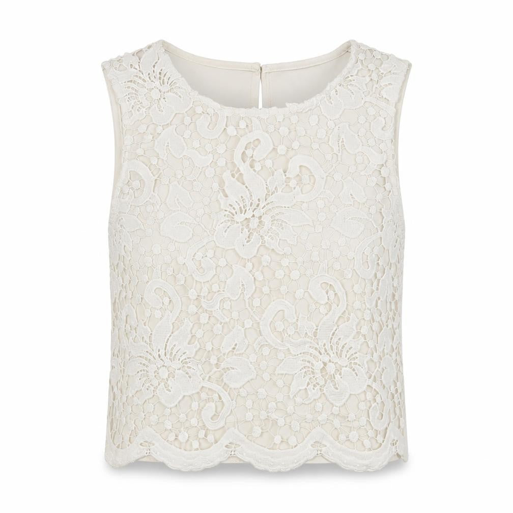 Front view of Millie Mackintosh Women's Ivory Camisole Blouse, size 12