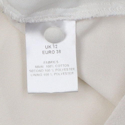 Millie Mackintosh Women's Ivory Camisole Blouse Size 12