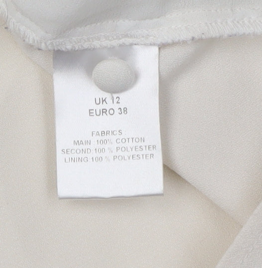 Millie Mackintosh Women's Ivory Camisole Blouse Size 12