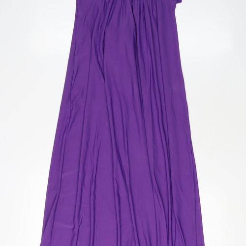 Boohoo Women's Purple Sleeveless Maxi Dress S/M