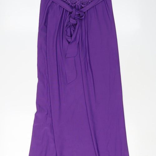 Boohoo Women's Purple Sleeveless Maxi Dress S/M