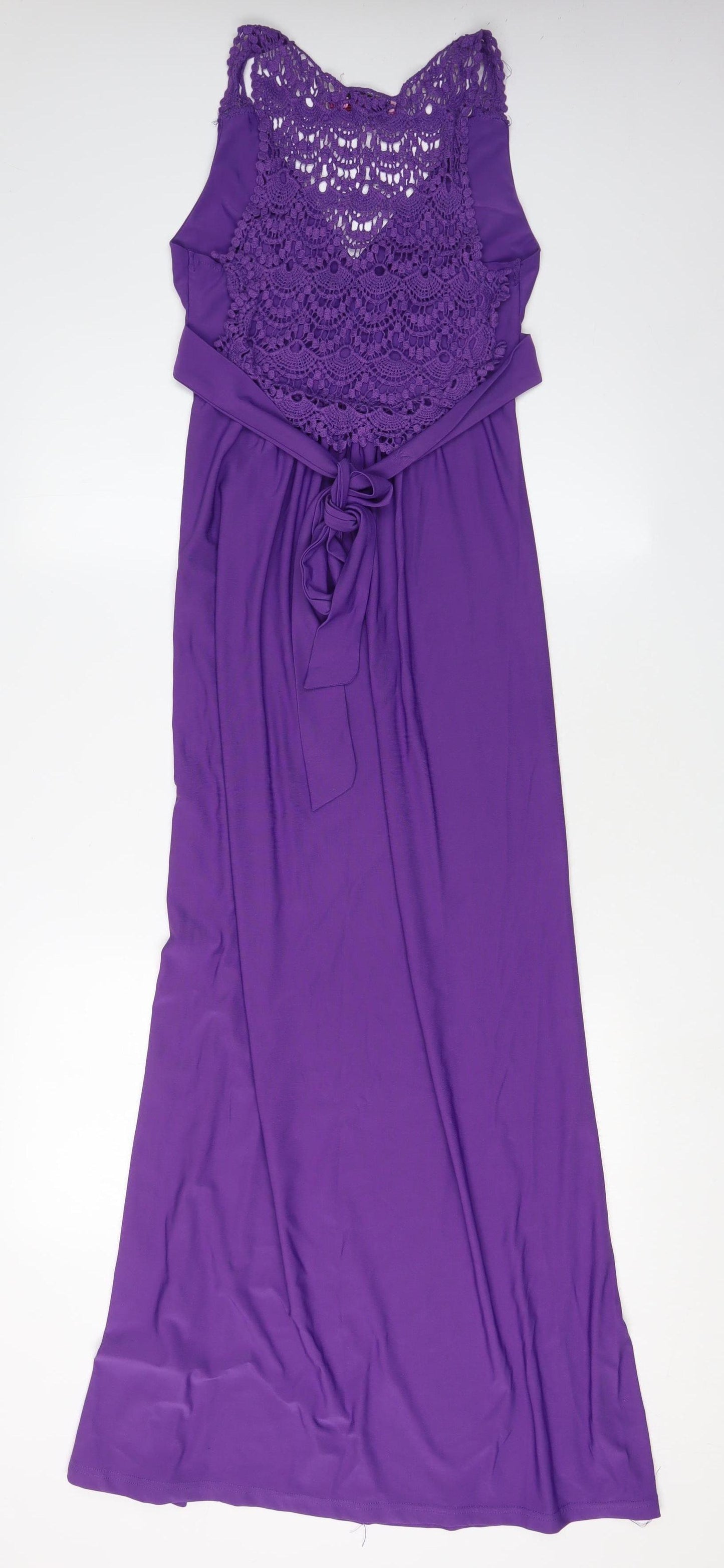 Boohoo Women's Purple Sleeveless Maxi Dress S/M