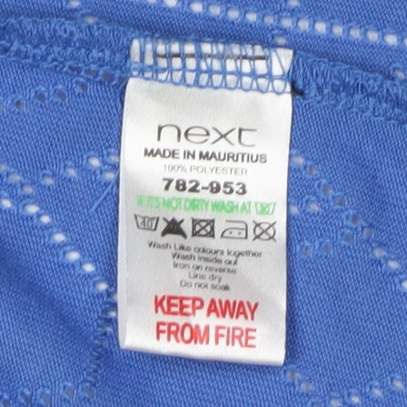 Next Women's Blue Open-Knit Cardigan Size 12