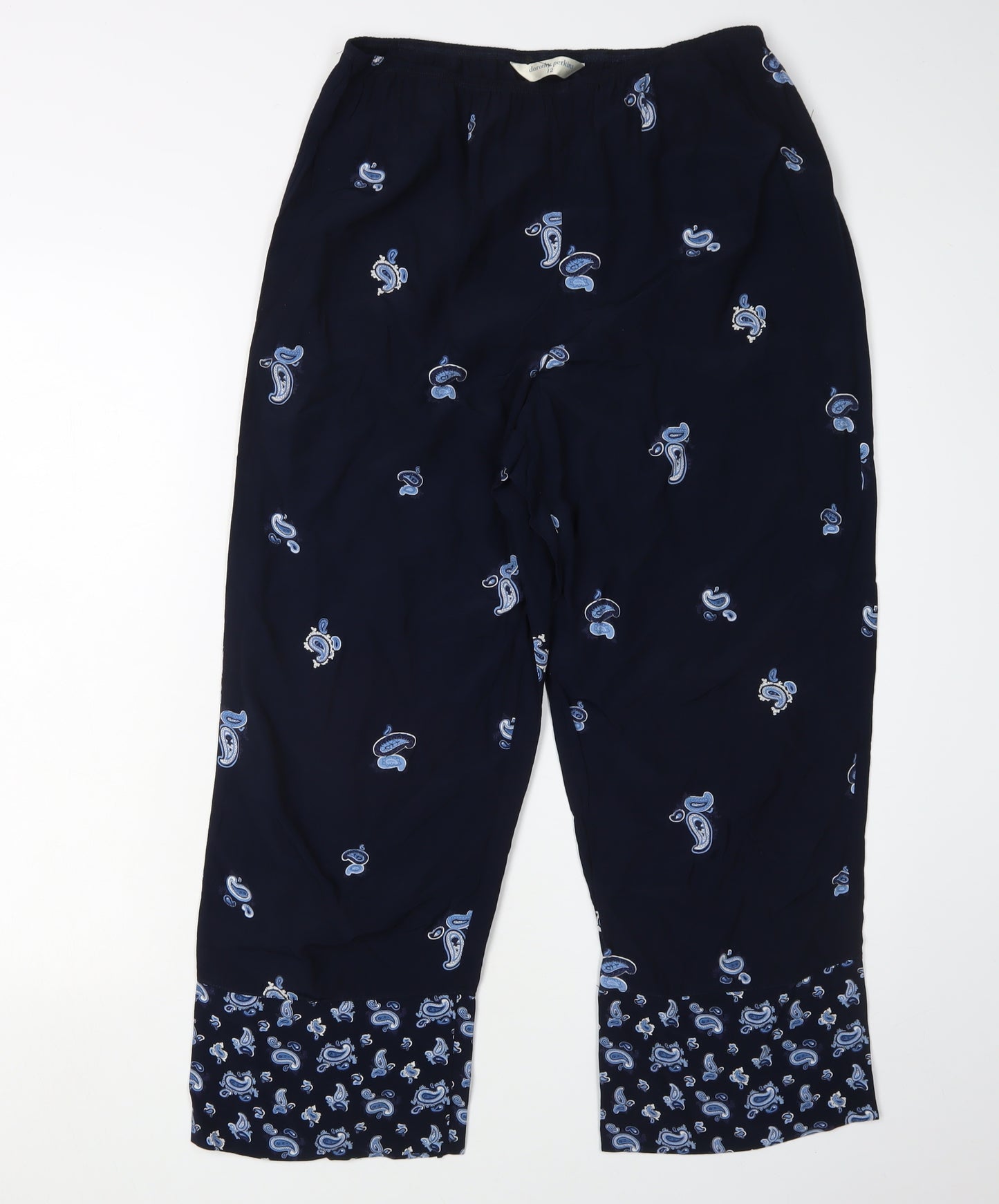 Dorothy Perkins Women's Black Paisley Trousers