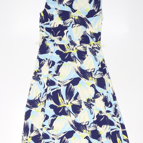 Warehouse Women's Multicoloured Floral Wrap Dress Size 8