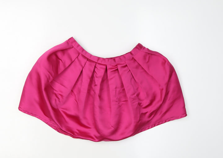 Topshop Women's Pink Skirt, Size 8, Polyester