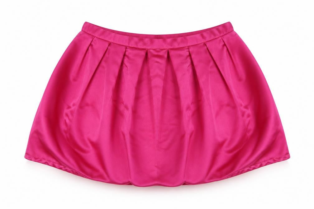 Front view of Topshop Women's Pink Skirt, size 8, Polyester