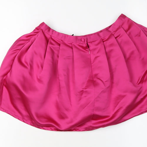 Topshop Women's Pink Skirt, Size 8, Polyester