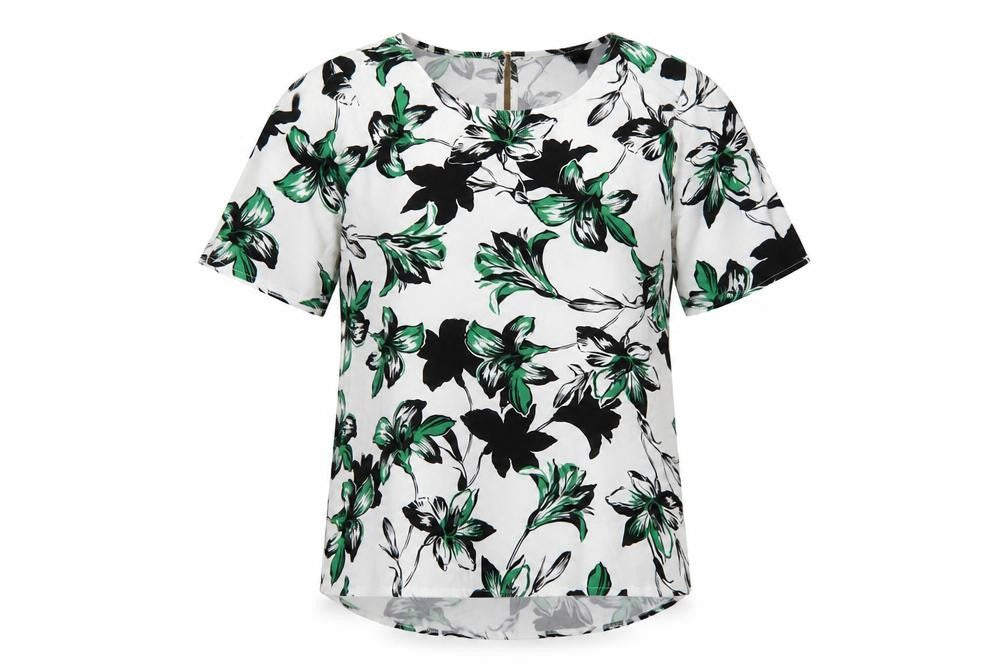 Front view of Dorothy Perkins Women's Floral Blouse 8 Multicoloured