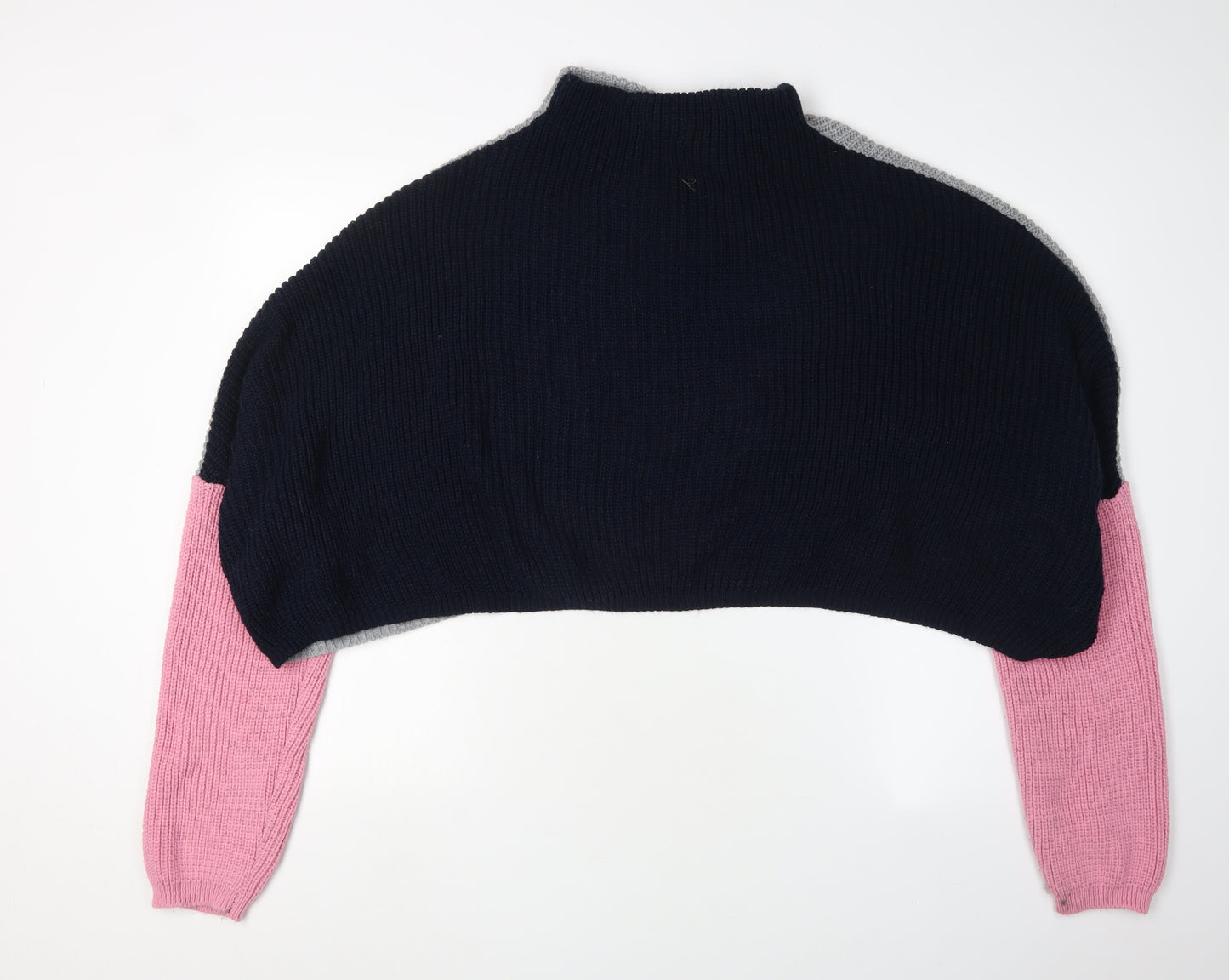 PrettyLittleThing Women's Multicoloured High Neck Jumper Size 6