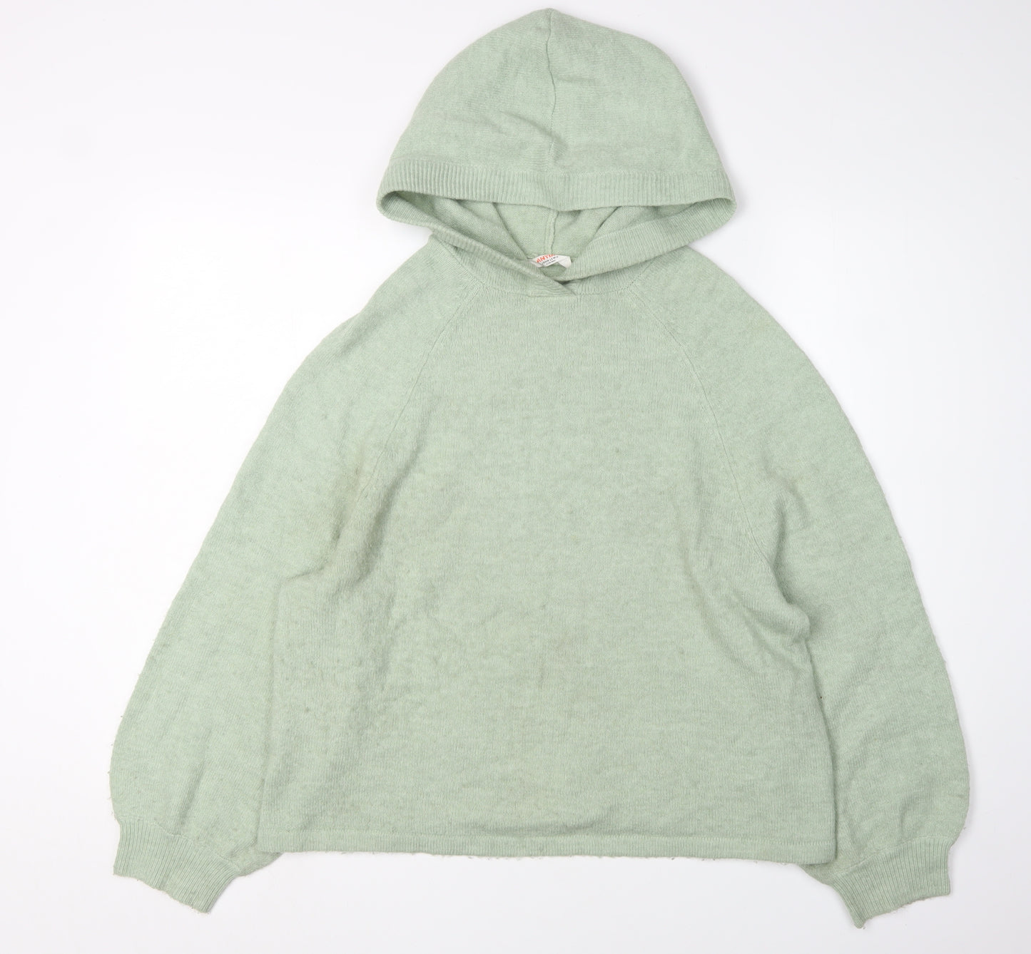 John Lewis Women's Green Hooded Pullover Jumper - Size S