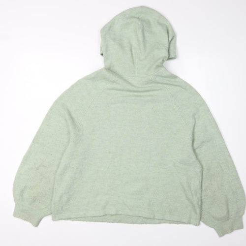 John Lewis Women's Green Hooded Pullover Jumper - Size S