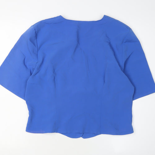 Marks and Spencer Women's Blue Blouse Size 18