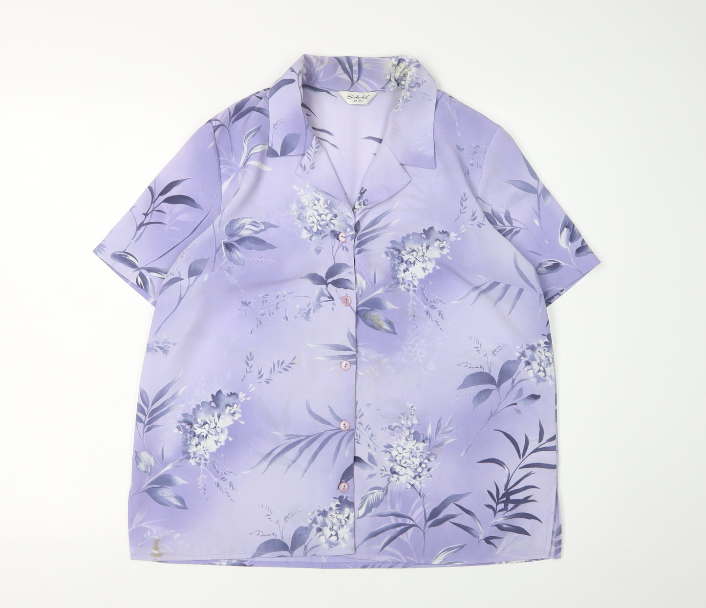 Berketex Women's Purple Floral Blouse, Size 14, Petite