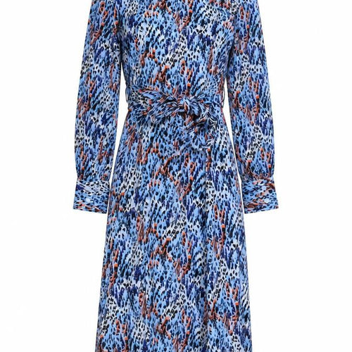 Marks and Spencer Women's Blue Animal Print Dress Size S