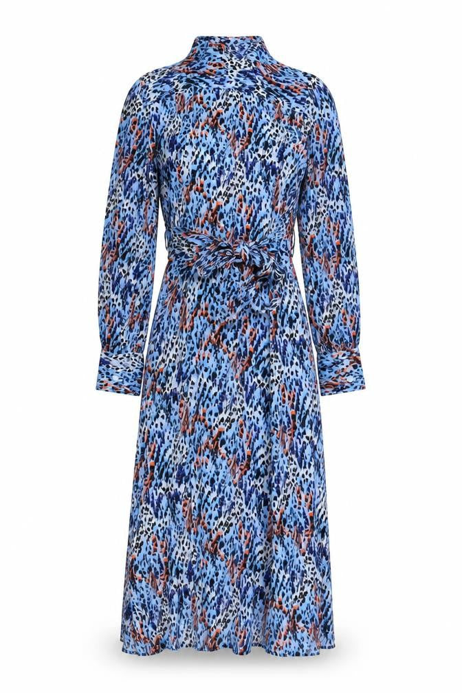 Marks and Spencer Women's Blue Animal Print Dress Size S
