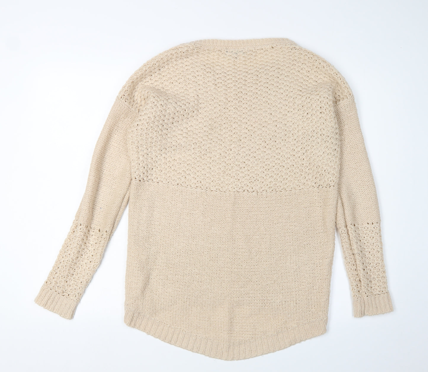Warehouse Women's Beige Pullover Jumper, Size 8