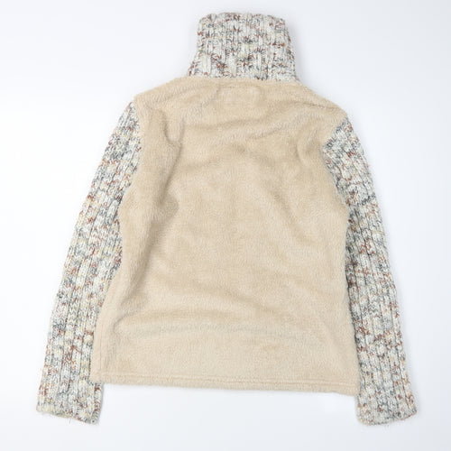 Marks and Spencer Women's Beige Mid-Length Knit Jacket M