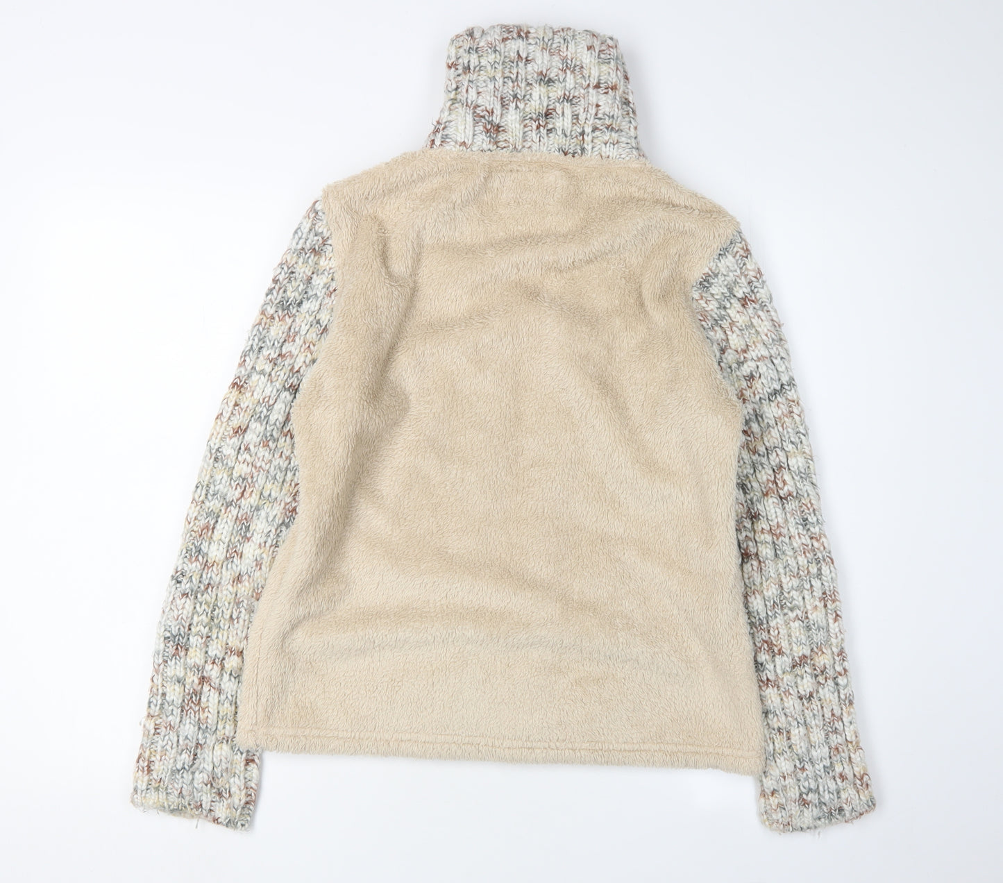 Marks and Spencer Women's Beige Mid-Length Knit Jacket M