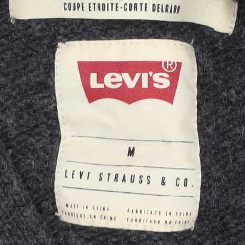 Levi's Black Cardigan V-Neck Slim Fit M
