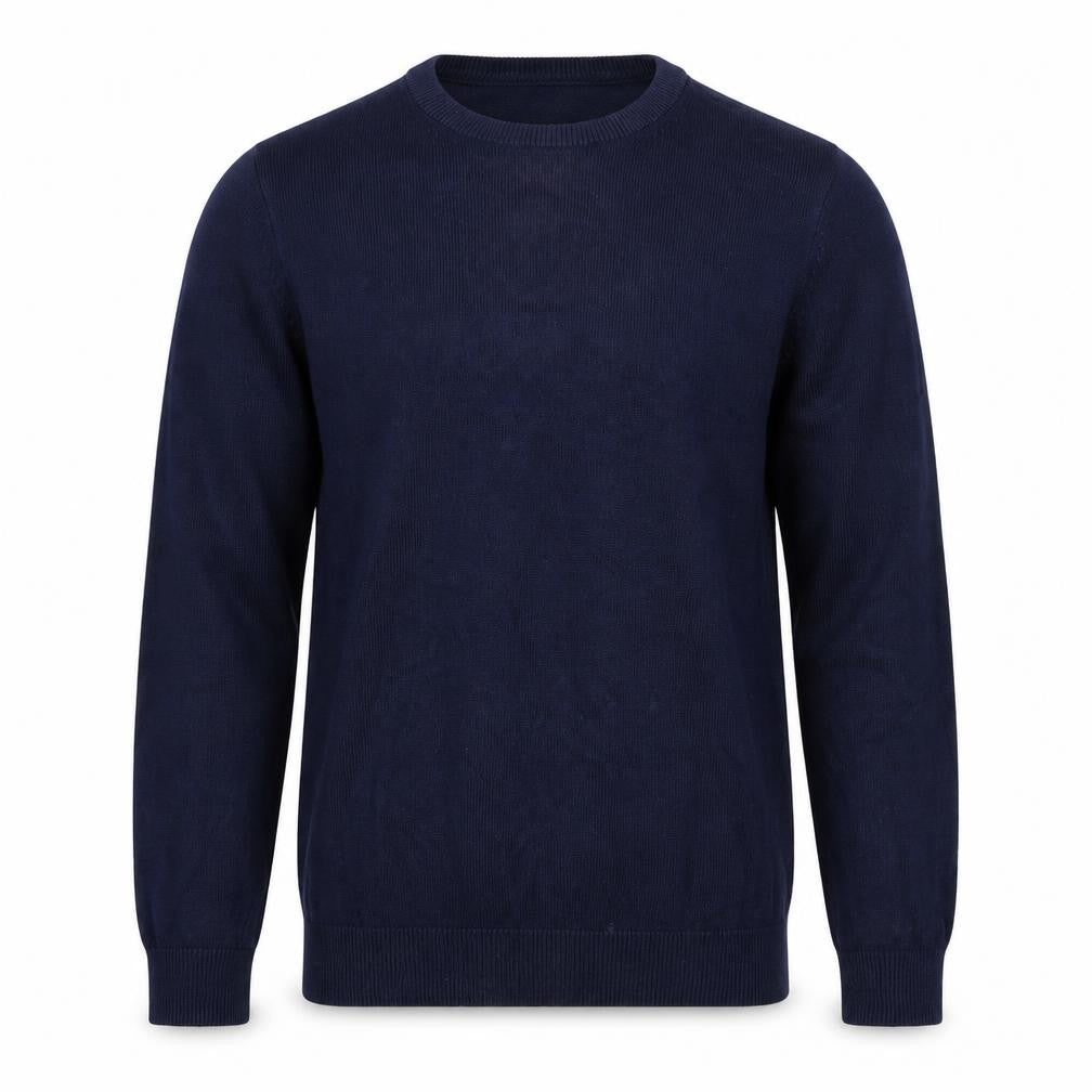 Front view of Marks & Spencer Men's Blue Cotton jumper S