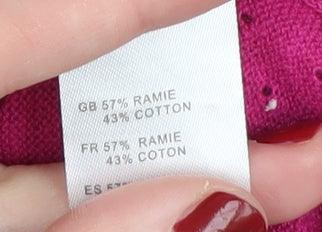 Yumi Women's Pink Cardigan, Size 10, Button Front