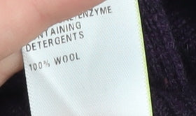 Marks and Spencer Men's Purple Wool XL Pullover Jumper